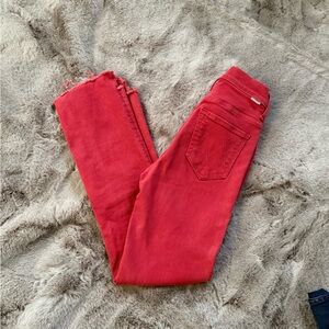 Mother Insider Crop Step Fray